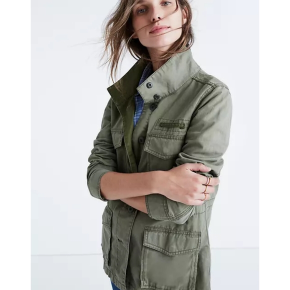 Madewell Jackets & Blazers - Madewell Army Green Military Utility Jacket